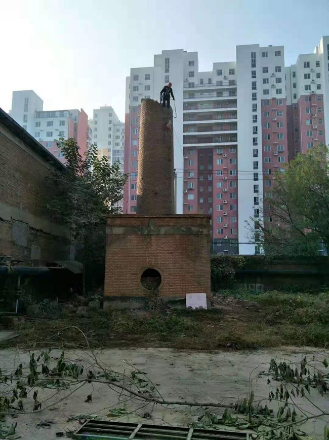 砖烟囱拆除